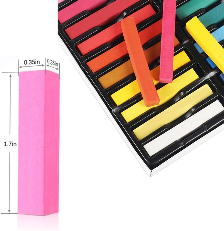 Colorful Hair Chalk Set for Creative Hair Designs
