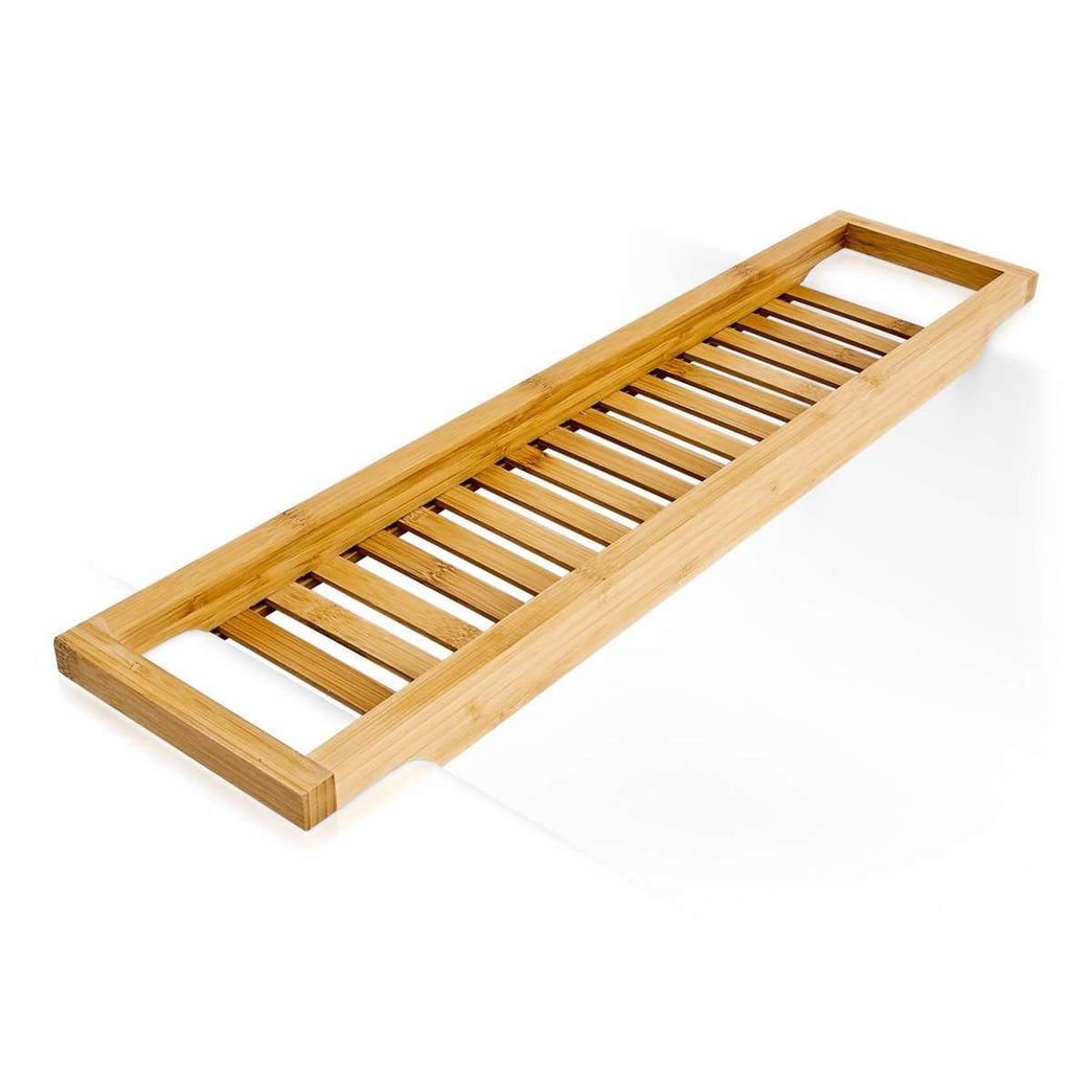 Bamboo Bath Shelf 64 x 15 cm Bathtub Bridge Bath Attachment Bamboo Wood Bath Shelf