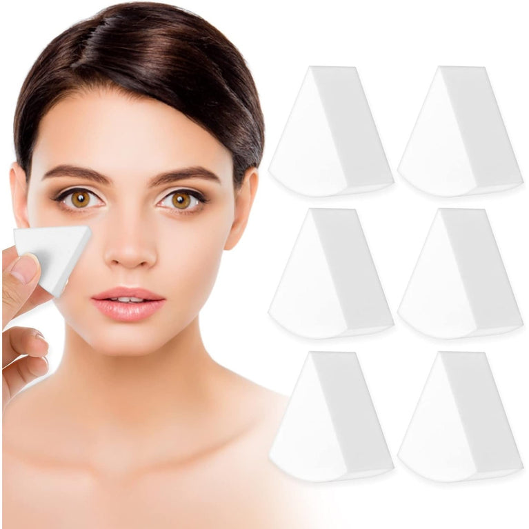 6-Piece Ultra-Soft Non-Latex Makeup Sponge Set for Facial Application and Nail Art