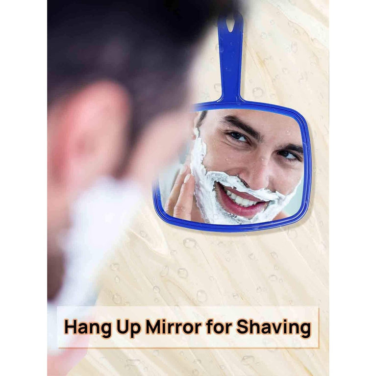 Distortion-Free Handheld Mirror with Anti-Skid Design, Union Jack White
