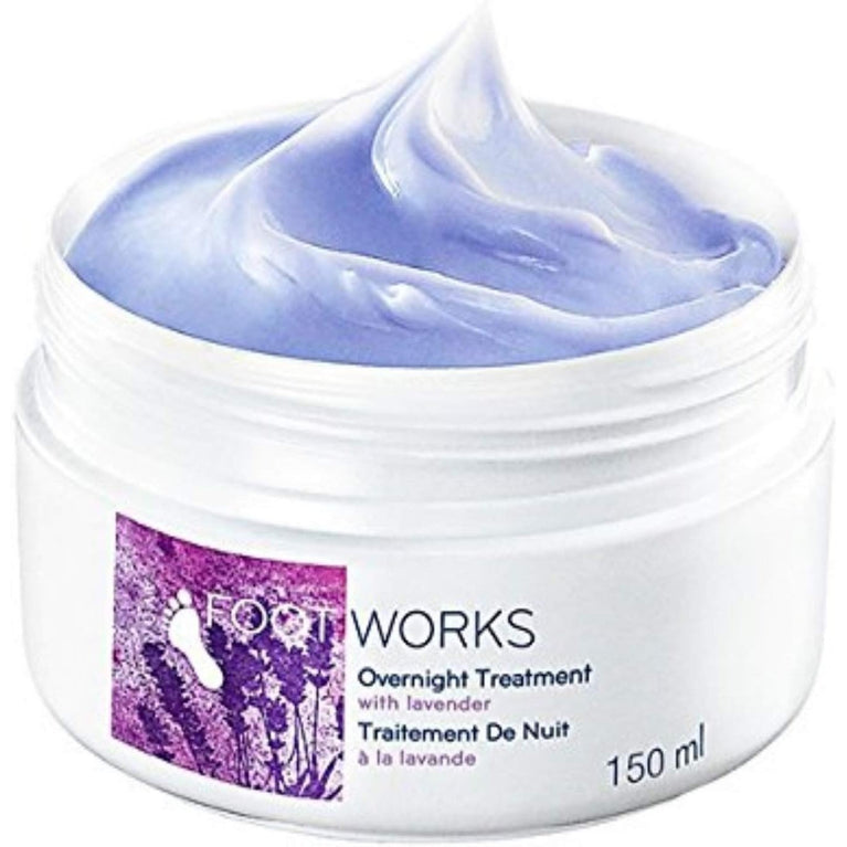 2x Lavender Enriched Dual Pack Foot Works Night Therapy Cream