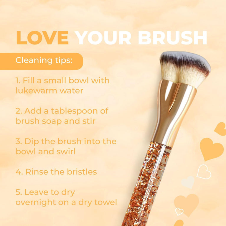 Superior Quality Kabuki Flat Top Makeup Brush - Ideal for Liquid, Cream & Powder Cosmetics