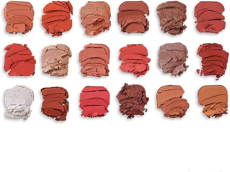 Makeup Revolution Forever Flawless Decadent Eyeshadow Palette - 18 High-Pigmented Matte and Shimmer Shades, 19.8g