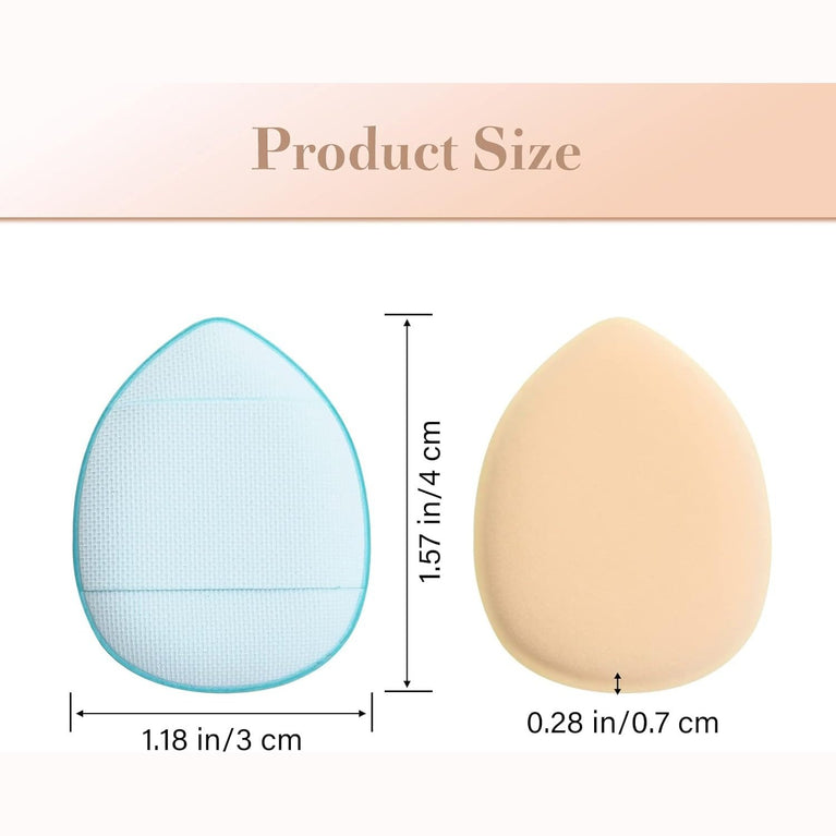 12-Pack Multi-Color Mini Beauty Blender Set with Finger Strap - Makeup Sponges for Flawless Application of Liquid & Dry Products