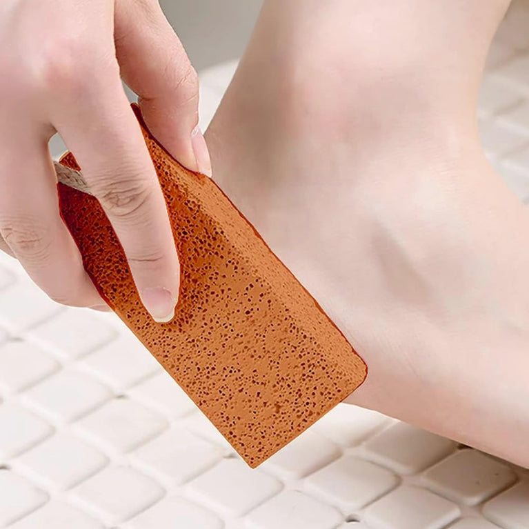 Natural Pumice Stone Foot Scrubber for Exfoliation – Effective Callus Remover and Dead Skin Eradicator for Hands and Feet, Easy To Use and Stylishly Compact