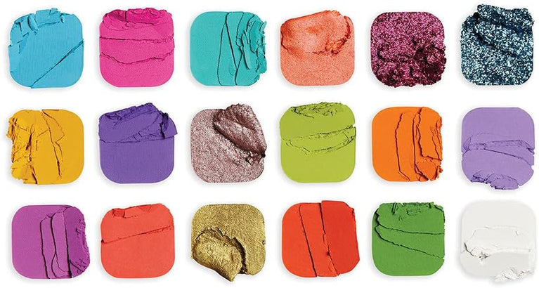 Makeup Revolution Forever Flawless Decadent Eyeshadow Palette - 18 High-Pigmented Matte and Shimmer Shades, 19.8g