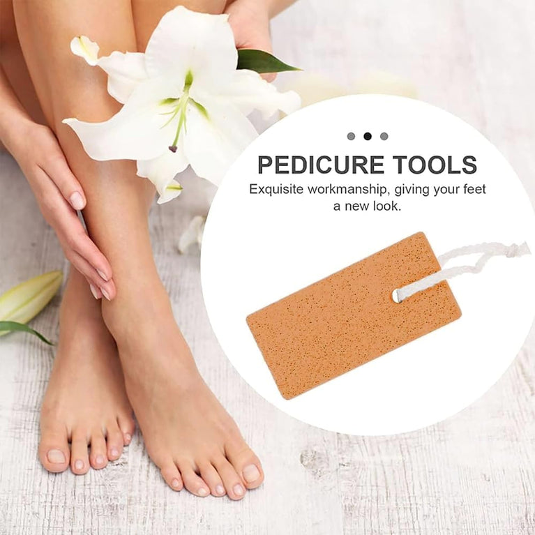 Natural Pumice Stone Foot Scrubber for Exfoliation – Effective Callus Remover and Dead Skin Eradicator for Hands and Feet, Easy To Use and Stylishly Compact