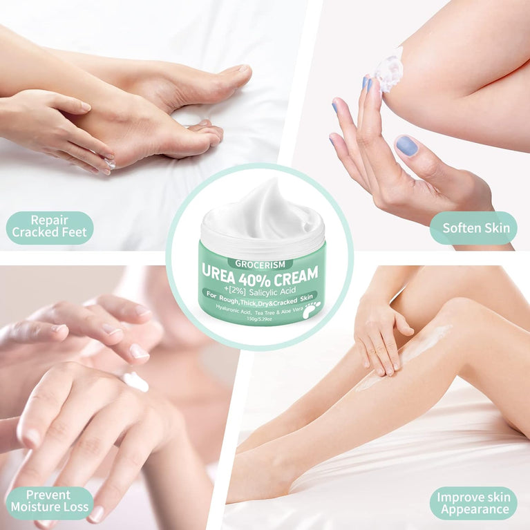 Intensive Moisturizing Urea Foot Cream with Salicylic Acid, Hyaluronic Acid, Tea Tree & Aloe Vera 5.29 oz