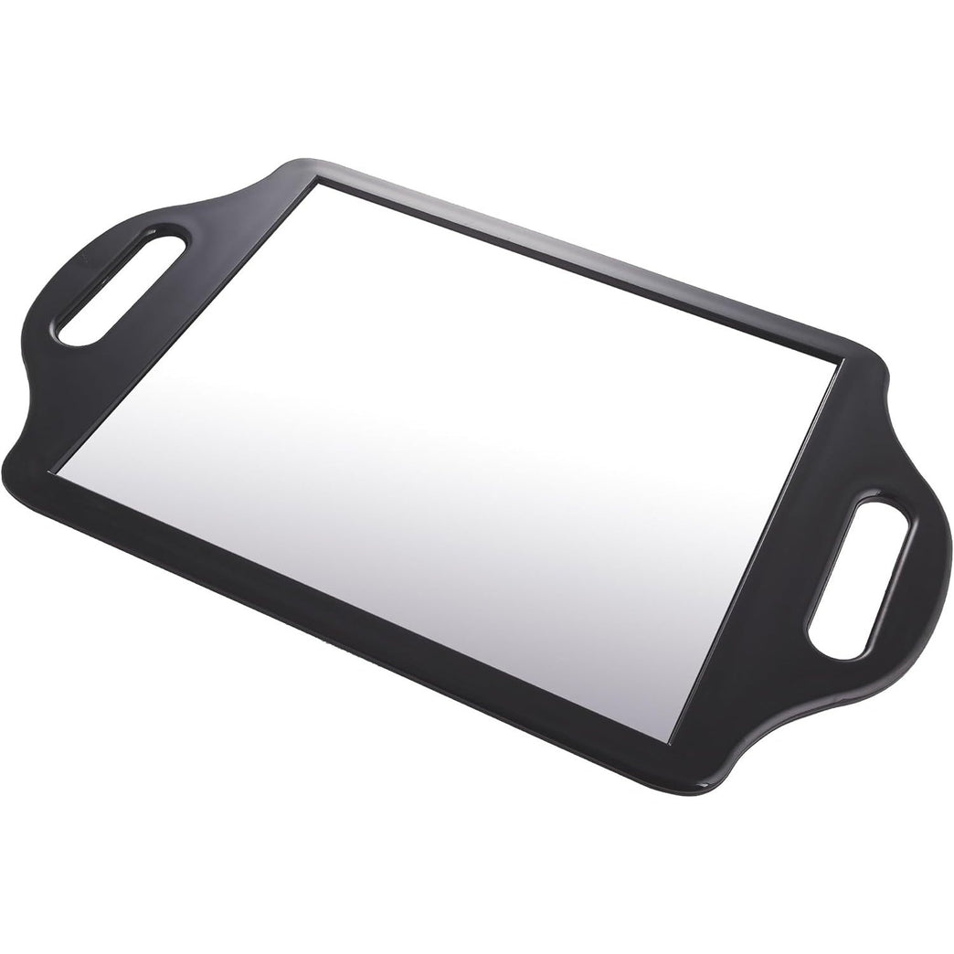 Professional Handheld Mirror - Dual-Handled Grooming Accessory for Barbers, Hairdressers, and Beauty Artist