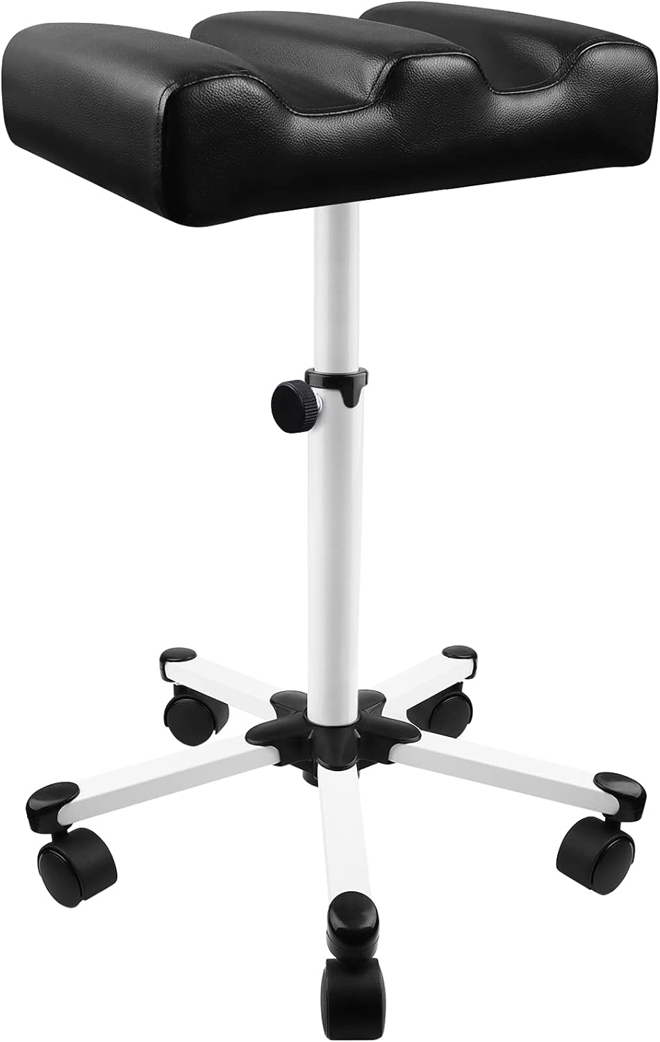 Adjustable Pedicure Manicure Footrest Stool with Wheels - Nail Salon Equipment