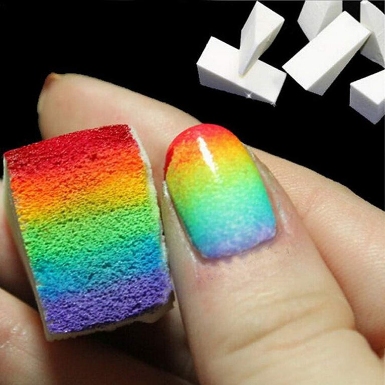40-Piece Set of Triangle Shaped Nail Art and Makeup Sponges, Hypoallergenic Cosmetic Sponge