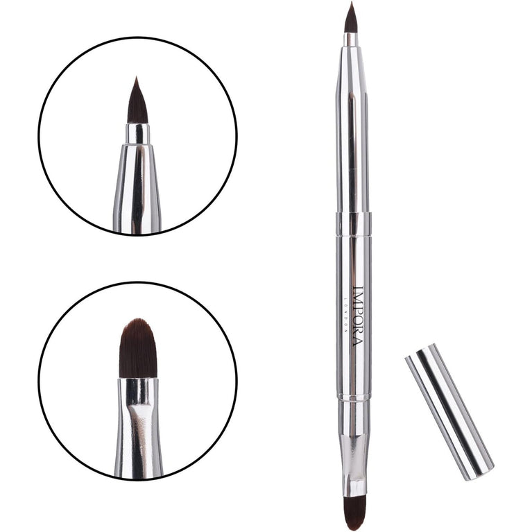Impora London's Compact Travel-Friendly Retractable Lip Brush - Lightweight, Convenient for Handbag Storage