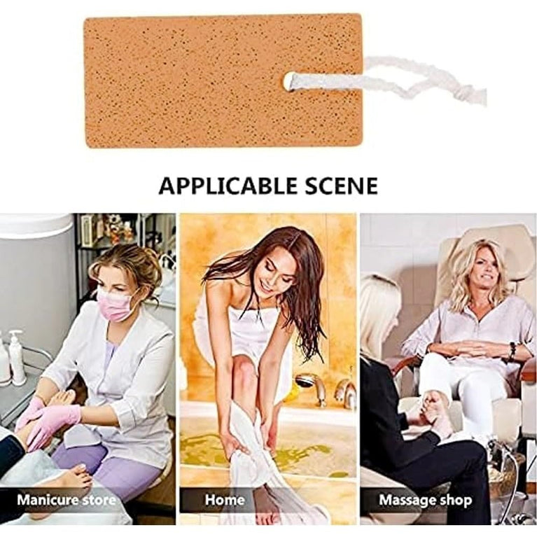 Natural Pumice Stone Foot Scrubber for Exfoliation – Effective Callus Remover and Dead Skin Eradicator for Hands and Feet, Easy To Use and Stylishly Compact