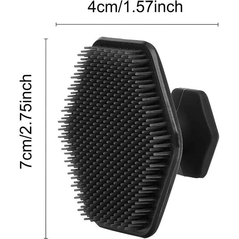 Ultimate Skin Smoothing Silicone Face Scrubber - Compact Black Face Massager Brush and Exfoliator