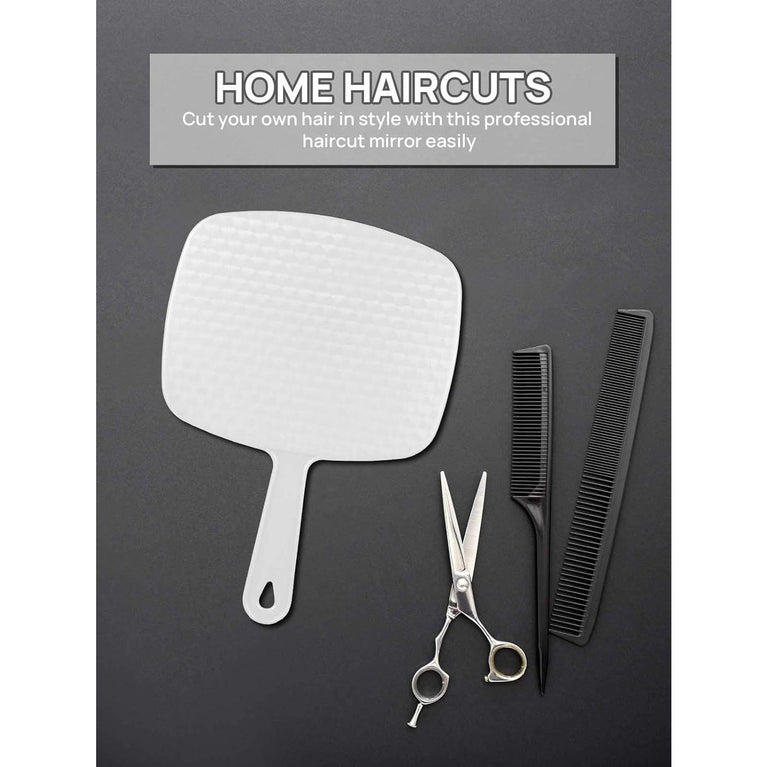 Distortion-Free Handheld Mirror with Anti-Skid Design, Union Jack White