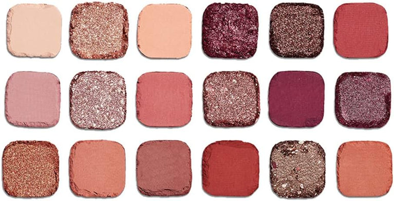 Makeup Revolution's Forever Flawless 18-shade Cannabis Sativa Infused Eyeshadow Palette with Matte and Shimmer Finishes, 19.8g - Chilled