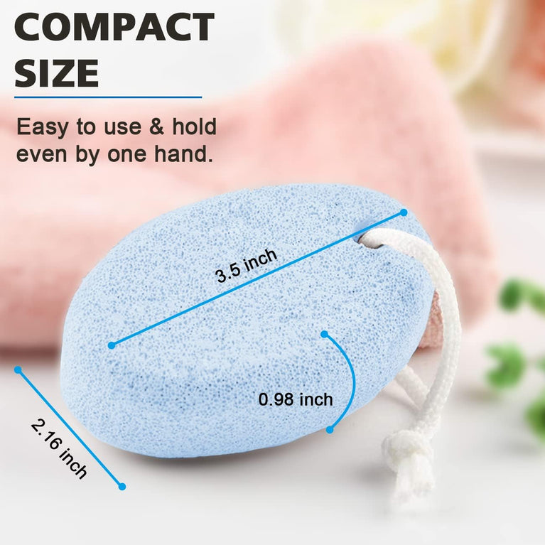 MAYKI Natural Lava Pumice Stone Duo for Feet, Hands & Body - Effective Callus Remover & Foot Scrubber, Perfect for Men & Women's Dead or Hard Skin Care