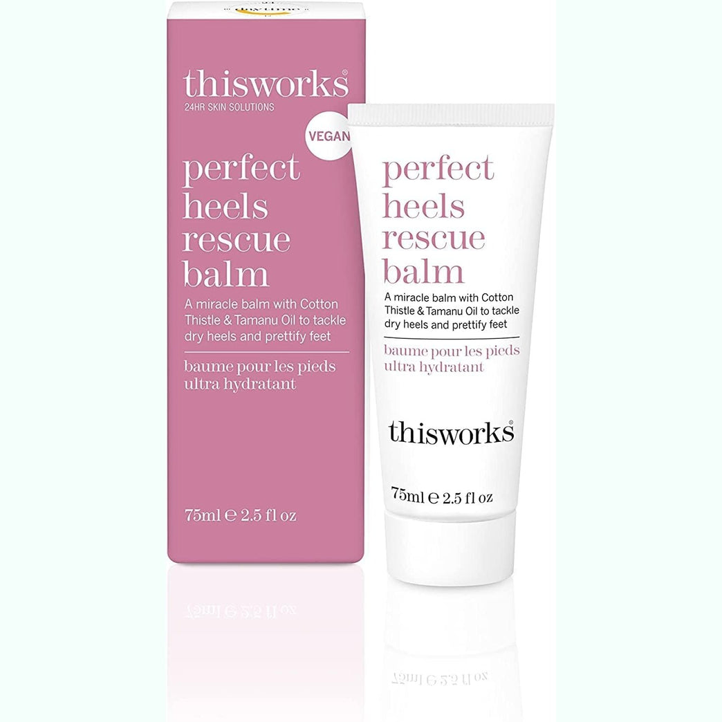Revitalizing Foot Care Cream with Cotton Thistle, Lemon and Lavender Oils 75ml - Heel Balm for Dry Skin and Cracked Heels