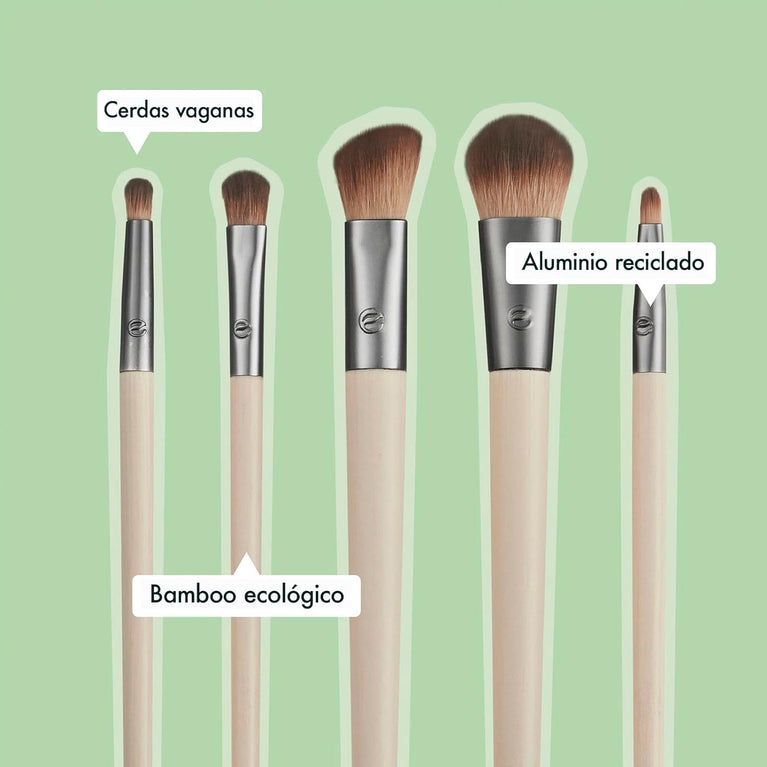 Enhance Your Eyes: Dual-Sided Brush Set for Eco-Friendly Makeup Application
