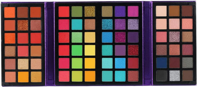 Ultimate 72-Color Eyeshadow Palette: Micronized, Luxurious Colors for the Modern Woman with Glitter and Blendable Shades