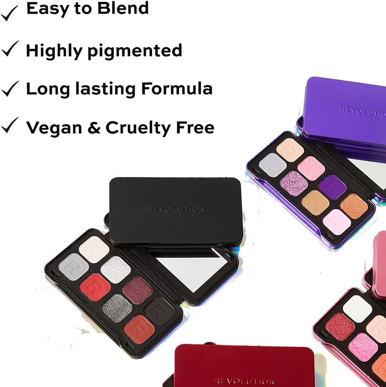 Revolution Beauty London Mini Forever Flawless Dynamic Traveller's Eyeshadow Palette with 8 Exquisite Shades