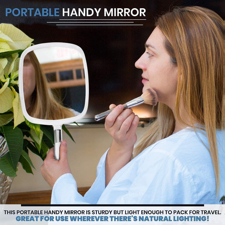 Professional-Grade Handheld Mirror with Comfortable Grip - Ideal for Hair Salons, Barber Shops, Dental Clinics