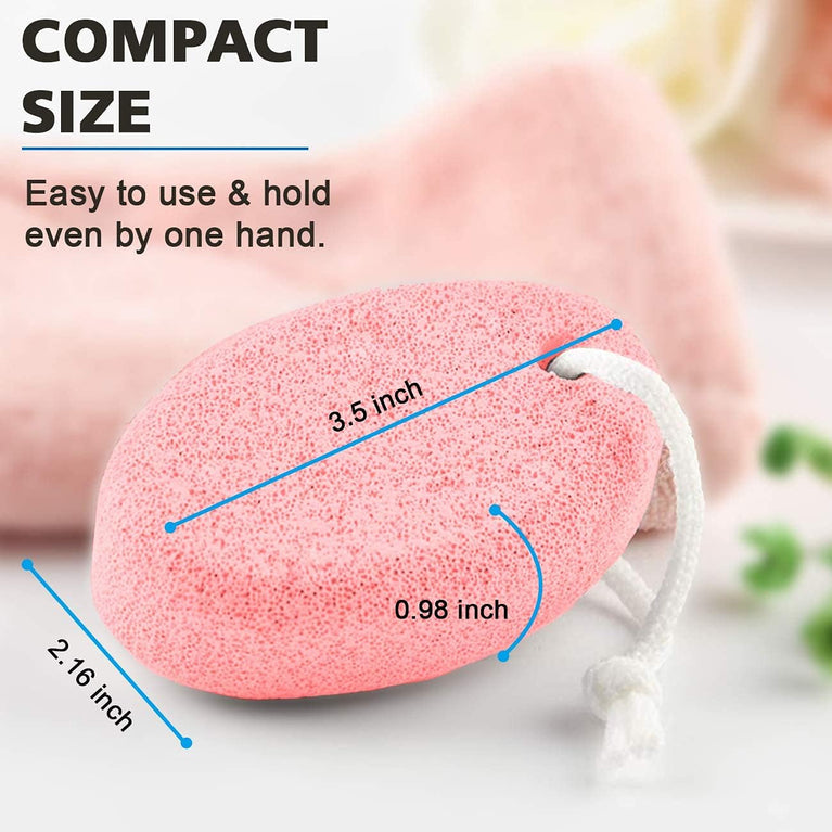 MAYKI Natural Lava Pumice Stone Duo for Feet, Hands & Body - Effective Callus Remover & Foot Scrubber, Perfect for Men & Women's Dead or Hard Skin Care