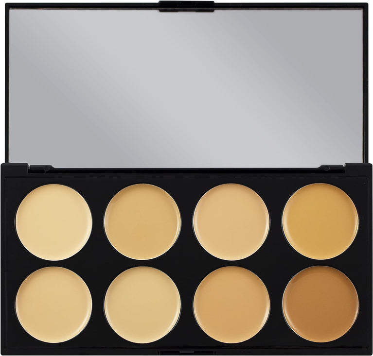 Revolution Beauty Ultimate Coverage Concealer Palette - 8 Shades, Light, Cruelty-Free, 10g