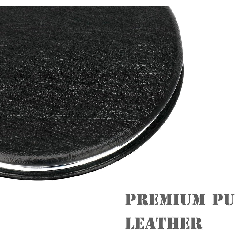 Elegant Black Compact Magnifying Vanity Mirror with Foldable Design