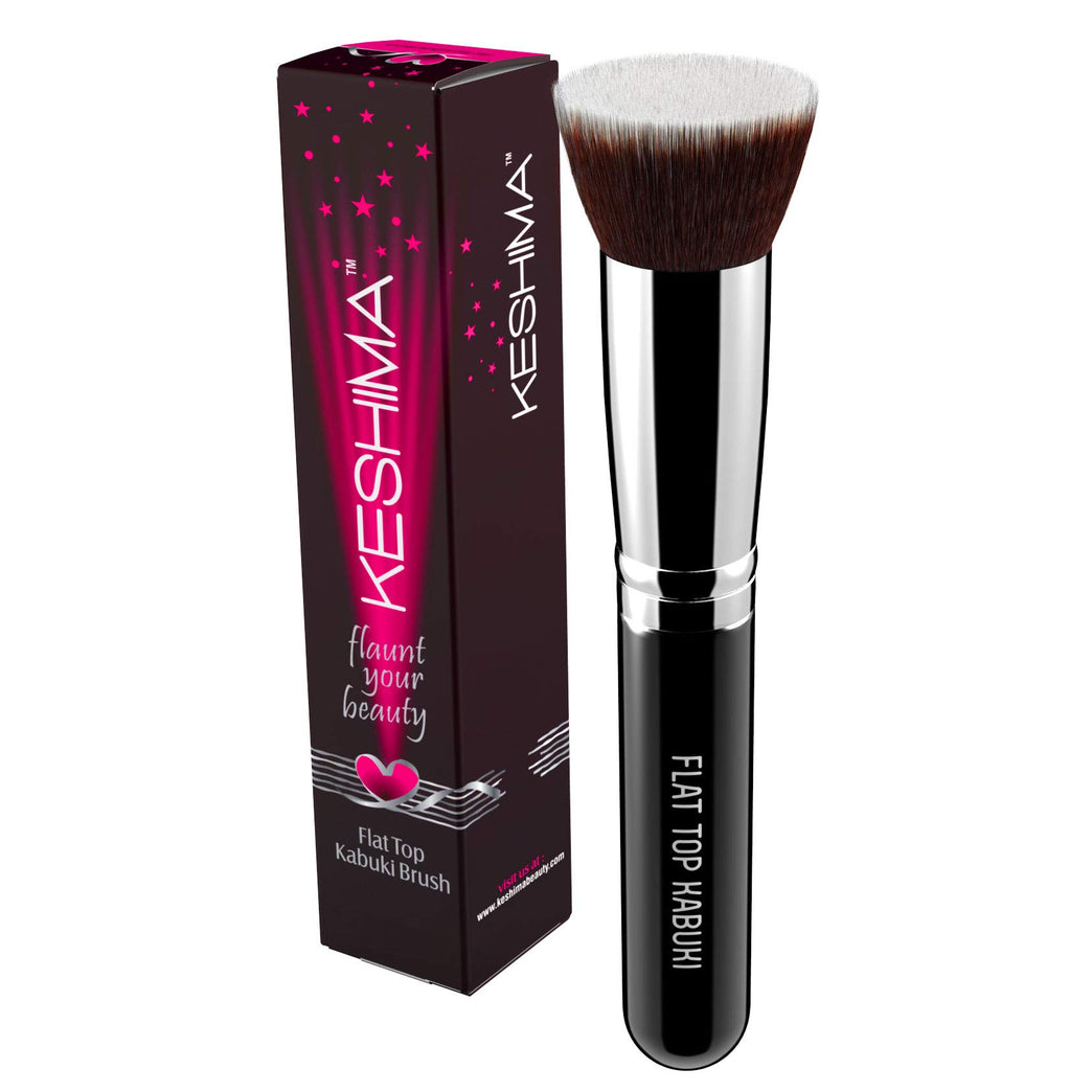 Professional Grade Liquid, Cream and Powder Foundation Buffing Brush, Superior Quality Synthetic Bristles, No-Shedding