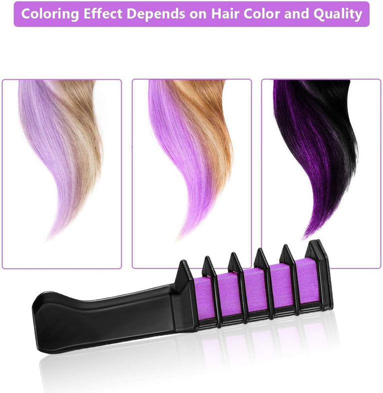 Girls' Ultimate Hair Chalk Set: 10 Vibrant Colors with Washable Brushes for Stylish Hair Art and Party Looks, Ideal Gift for Kids on Various Occasions