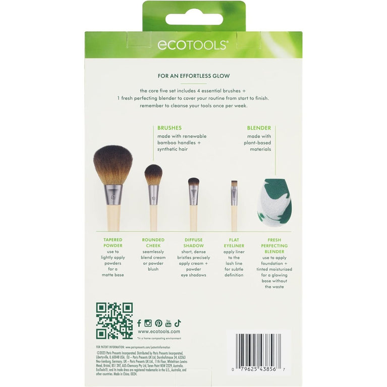 2x Radiant Blush & Highlight Brush Duo, Vegan & Cruelty-Free Synthetic Bristles for Skin Enhancement