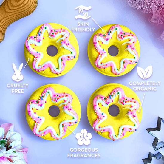 8 x Bath Bombs Value Women's Set, Handmade, Moisturising, Vegan & Cruelty Free, Beauty Spa Gift Set, Bath Fizzers, for Women, Girls, Her, Girlfriend, Packaging May Vary