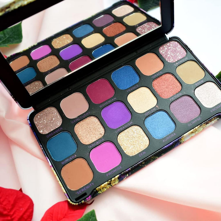 Revolution Beauty London Mini Forever Flawless Dynamic Traveller's Eyeshadow Palette with 8 Exquisite Shades