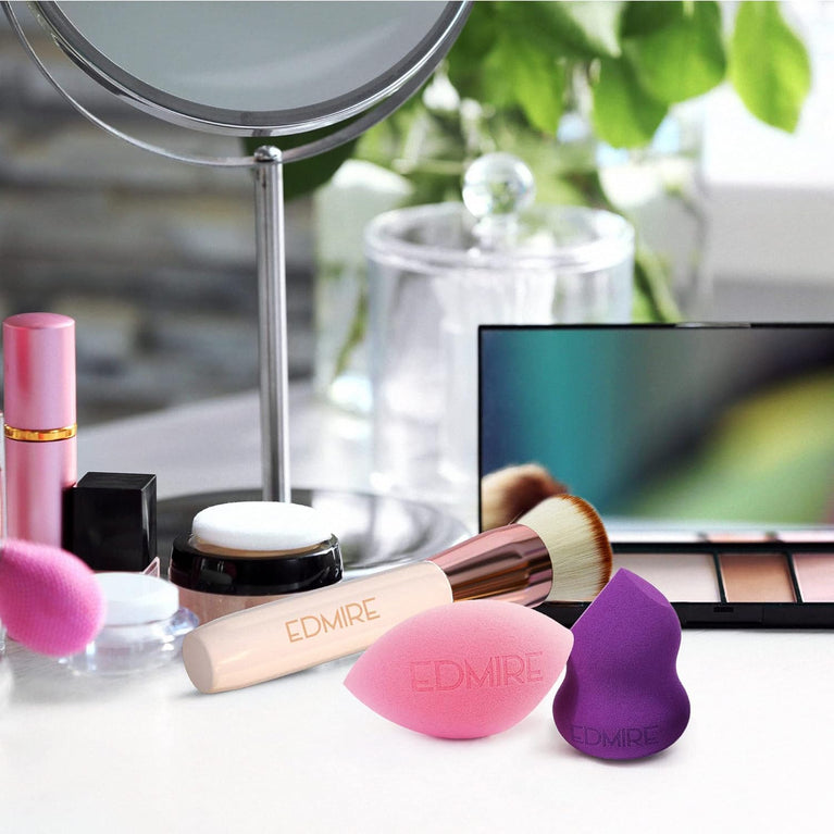 Makeup Brush for Liquid, Cream & Powder Foundations - Premium Quality Vegan Synthetic Hair Brush for Full Coverage