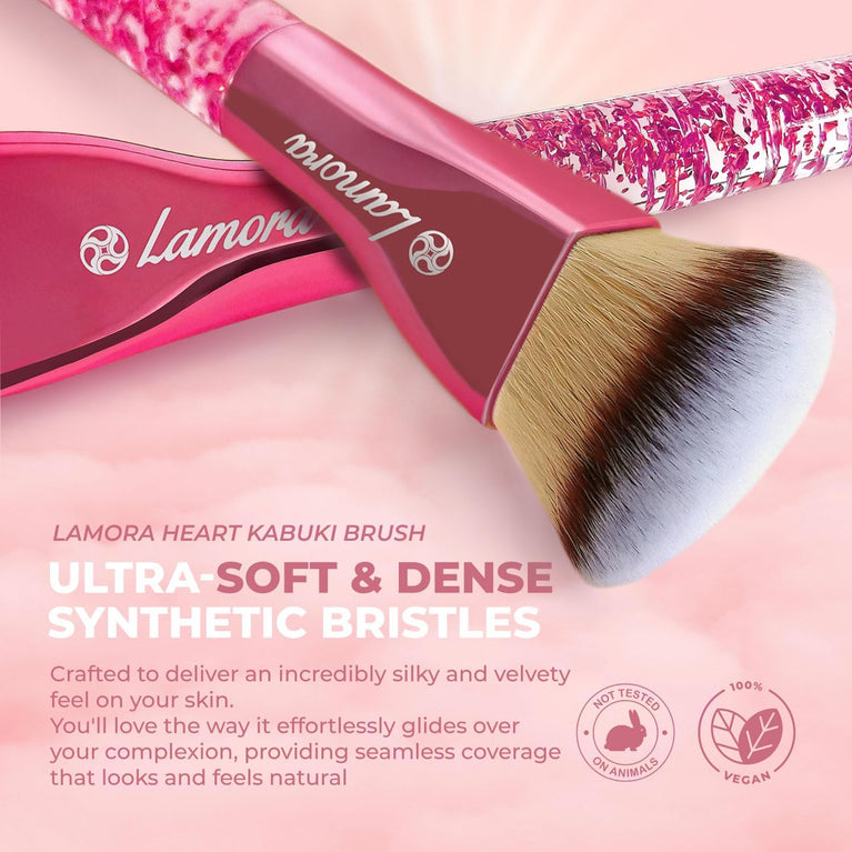 Superior Quality Kabuki Flat Top Makeup Brush - Ideal for Liquid, Cream & Powder Cosmetics