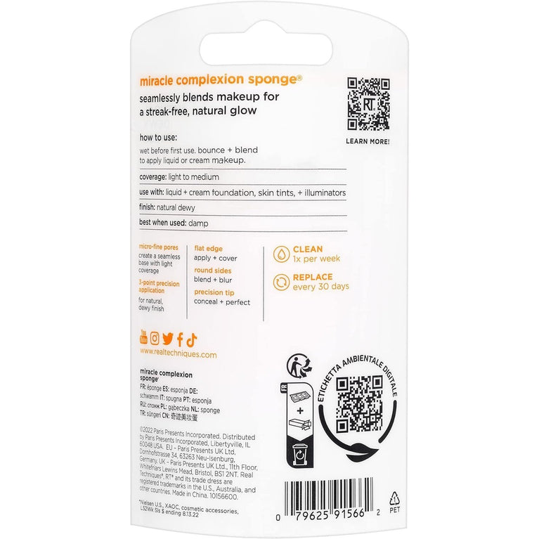 48ml Miracle Sponge for Liquid and Cream Foundations, Provides Natural, Dewy Finish with Light to Medium Coverage