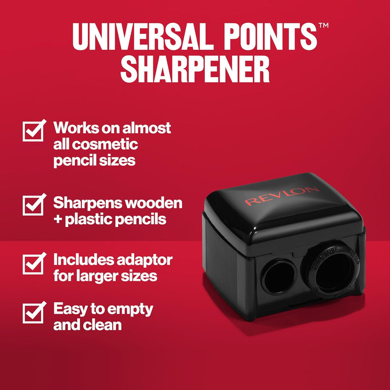 Versatile Cosmetic Pencil Sharpener for All Sizes, Ideal for Sharpening Lip Liner, Eyeliner, and Eyebrow Pencils