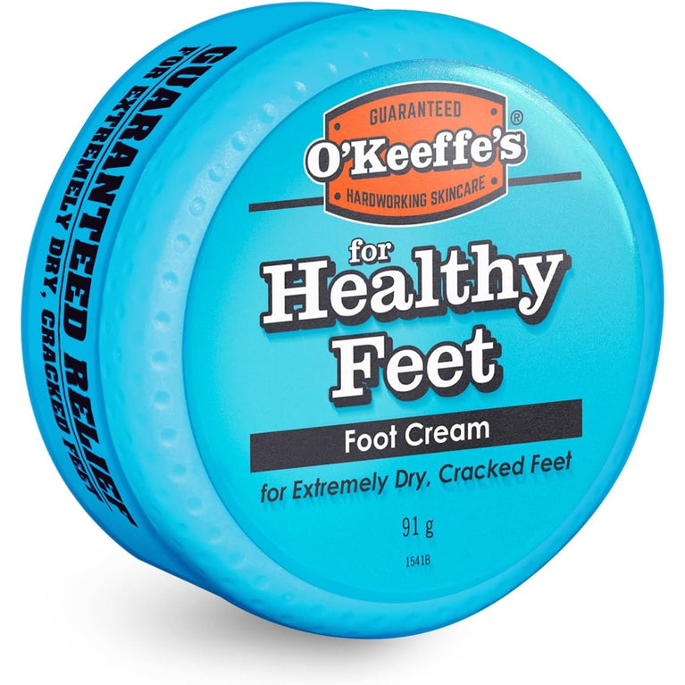 O'Keeffe's Intense Hydrating Foot Cream, 91g Jar - Instant Moisture Booster and Protective Barrier for Extremely Dry, Cracked Feet