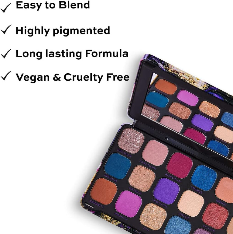 Revolution Beauty London Mini Forever Flawless Dynamic Traveller's Eyeshadow Palette with 8 Exquisite Shades