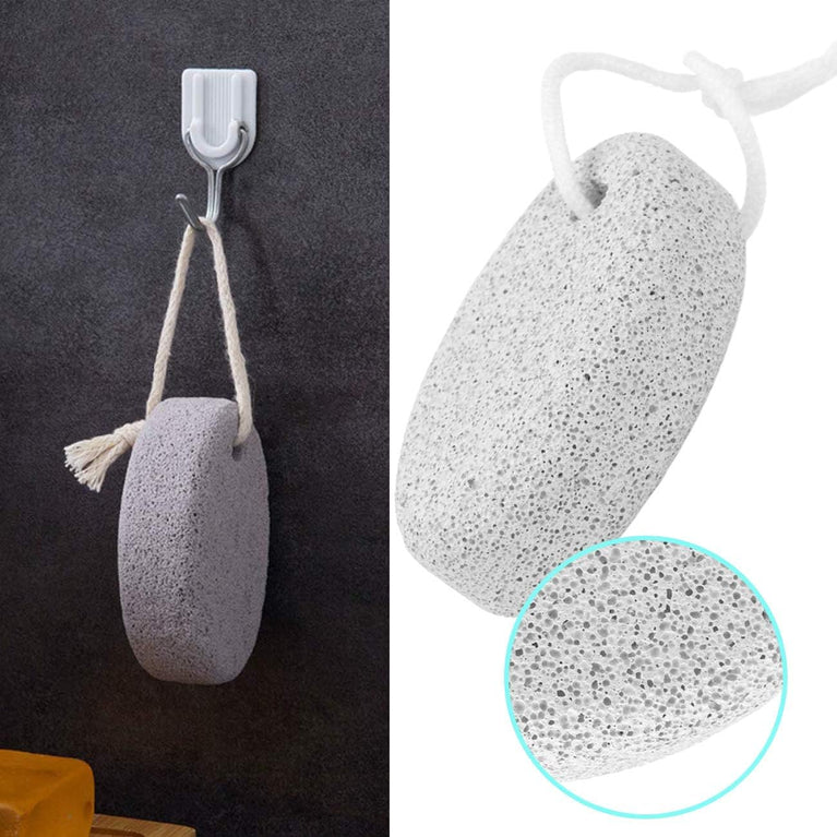 MAYKI Natural Lava Pumice Stone Duo for Feet, Hands & Body - Effective Callus Remover & Foot Scrubber, Perfect for Men & Women's Dead or Hard Skin Care