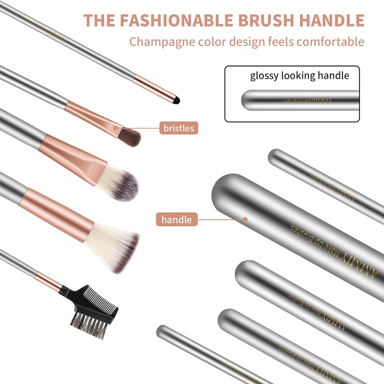 Professional 18-Piece Makeup Brush Set with PU Leather Bag