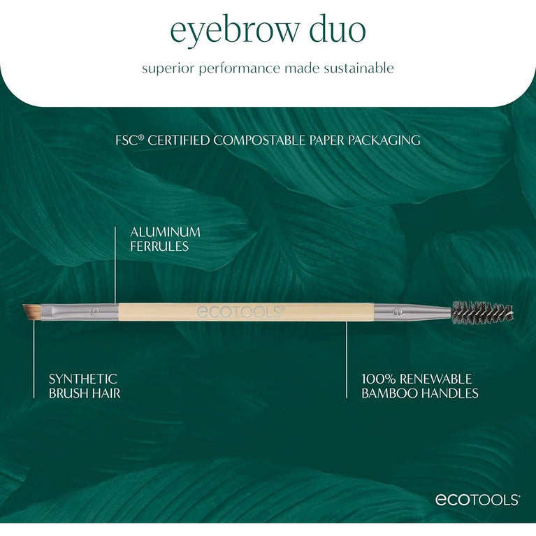 Enhance Your Eyes: Dual-Sided Brush Set for Eco-Friendly Makeup Application