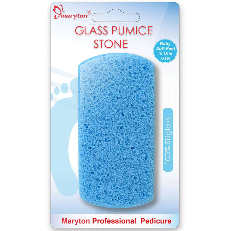 Maryton Dual-Sided Siliglass Foot Pumice Stone - Professional Callus Remover and Skin Smoother Pedicure Tool