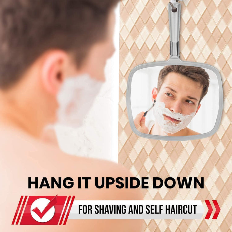 Professional-Grade Handheld Mirror with Comfortable Grip - Ideal for Hair Salons, Barber Shops, Dental Clinics