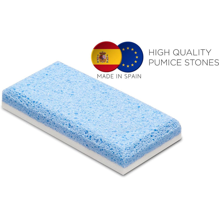 Spain-Made Dual-Sided Pumice Stone (2-Pack) - For Effective Exfoliation and Skin Softening