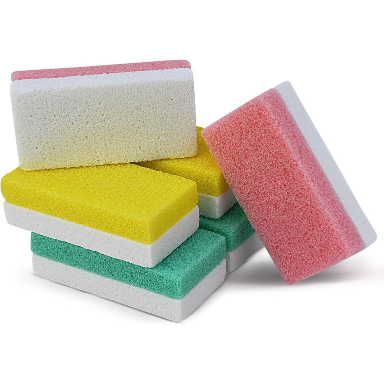 Premium 6-Pack Dual-Sided Foot Pumice Stone, Versatile Callus Scrubber and Pedicure Exfoliator for Soft Skin