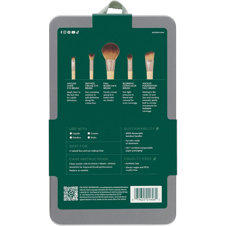 2x Radiant Blush & Highlight Brush Duo, Vegan & Cruelty-Free Synthetic Bristles for Skin Enhancement