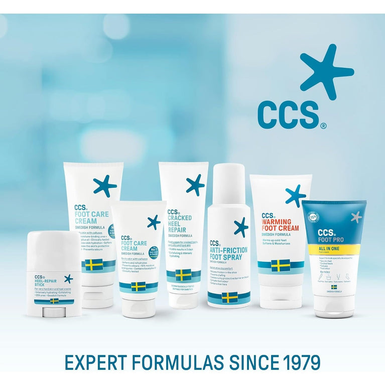 CCS Premium Diabetic-Safe Foot Care Cream - 175ml, Enriched with 10% Urea and Eucalyptus Oil