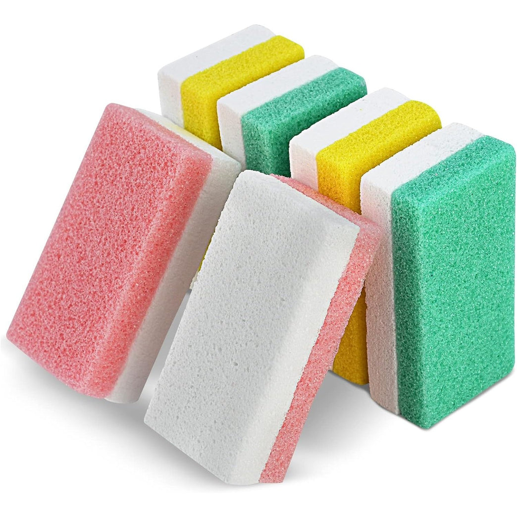 Premium 6-Pack Dual-Sided Foot Pumice Stone, Versatile Callus Scrubber and Pedicure Exfoliator for Soft Skin